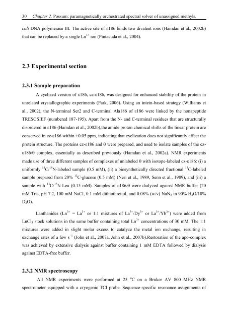 Thesis Title: Subtitle - NMR Spectroscopy Research Group