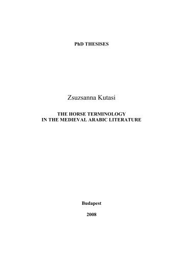 Zsuzsanna Kutasi - ELTE BTK disszertációk