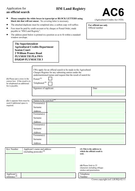 Searching land registry by name hot sale