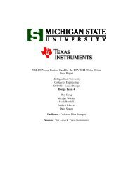 Final Report - College of Engineering, Michigan State University