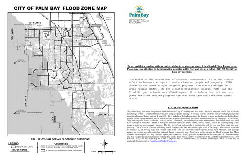Brevard County Flood Zone Map City Of Palm Bay Flood Zone Map