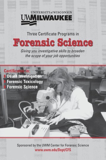 Forensic Science - UW-Milwaukee