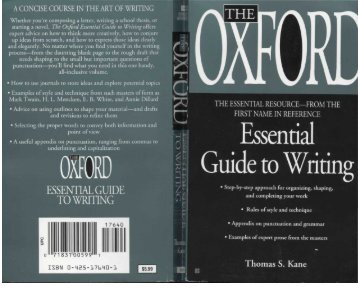 The Oxford Essential Guide to Writing.pdf - alexandriaesl