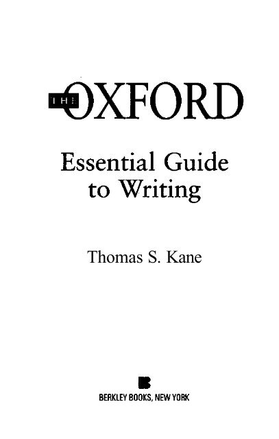 The Oxford Essential Guide to Writing.pdf - alexandriaesl