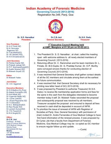 Indian Academy of Forensic Medicine - Official website of IAFM