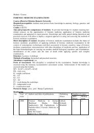 Module / Course: FORENSIC MEDICINE EXAMINATIONS Course ...