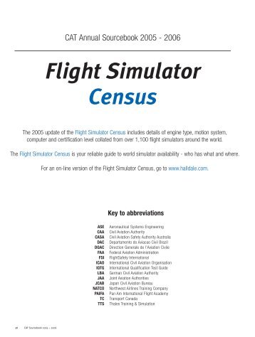 Flight Simulator Census - Sim Tech Online