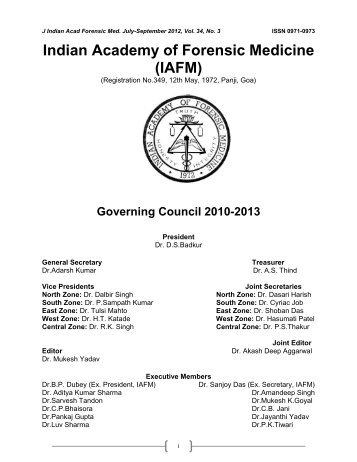 Indian Academy of Forensic Medicine (IAFM) - Official website of IAFM