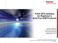 ICAO 2012 Updates for Raytheon's AutoTrac ATM Products