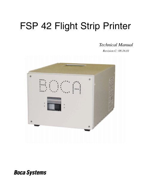 FSP 42 Flight Strip Printer - Boca Systems