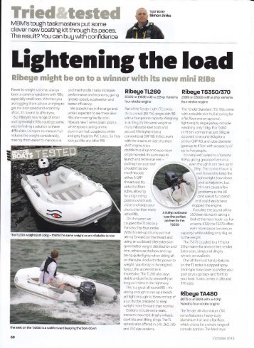 Motor boat monthly, october issue, reviews aluminium ... - Ribeye Ribs