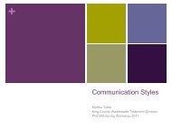 Communication Styles - PNCWA