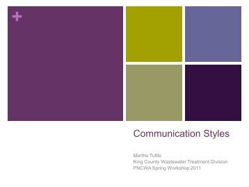 Communication Styles - PNCWA