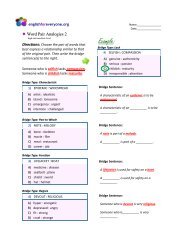 Analogies 2 English For Everyone