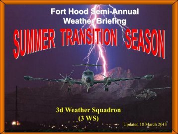 semi-annual aviation weather brief - Fort Hood