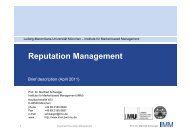 Reputation Management - LMU