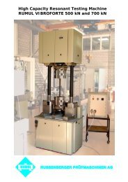 High Capacity Resonant Testing Machine RUMUL VIBROFORTE ...