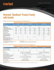 Riverbed® Steelhead® Product Family with Granite