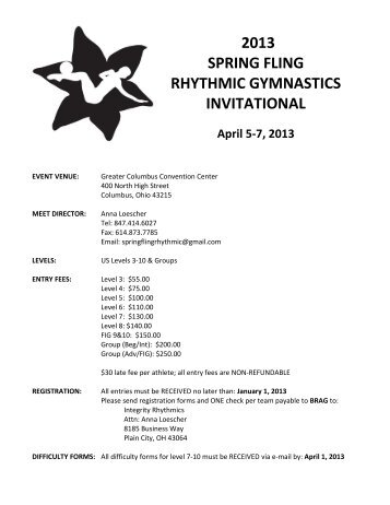 2013 spring fling rhythmic gymnastics invitational - RhythMix