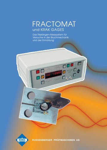 FRACTOMAT Prospekt deutsch - Russenberger Prüfmaschinen AG