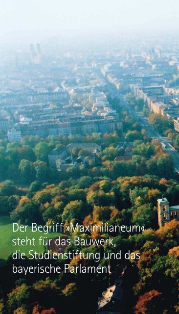 Das Maximilianeum - Bayerischer Landtag