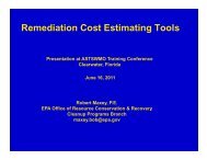 Remediation Cost Estimating Tools Remediation Cost ... - ASTSWMO