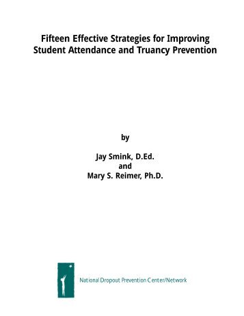 Fifteen Effective Strategies for Improving Student Attendance