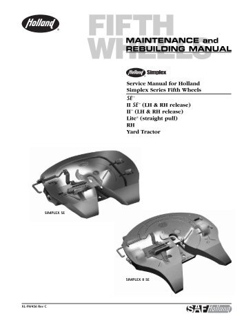Fifth Wheels Maintenance And Rebuilding Manual - Holland