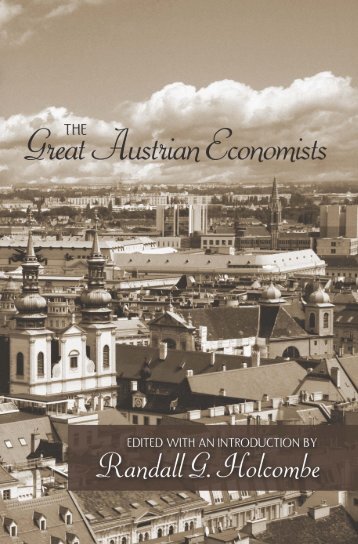 15 Great Austrian Economists - Ludwig von Mises Institute