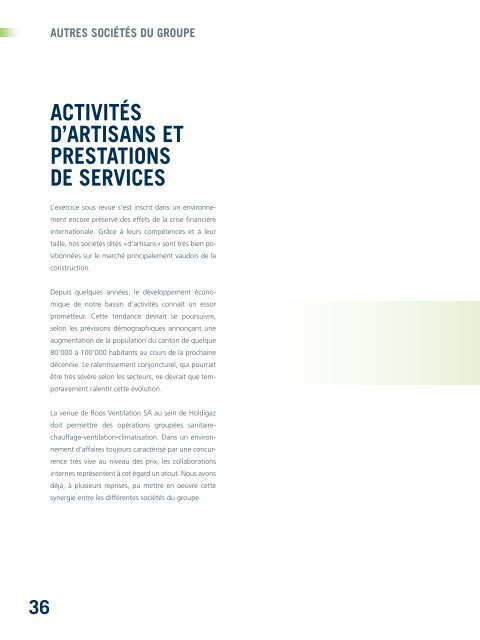 RAPPORT DE GESTION - Holdigaz