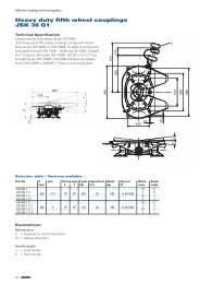 Heavy duty fifth wheel couplings JSK 38 G1