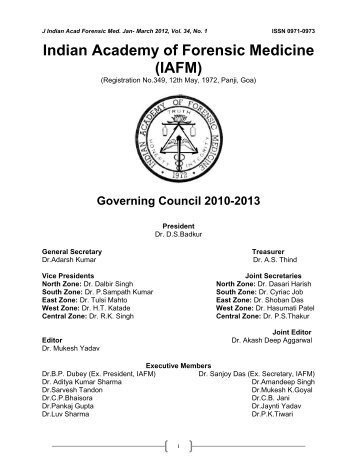 Indian Academy of Forensic Medicine (IAFM) - Official website of IAFM