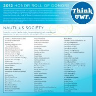 Nautilus society - University of West Florida