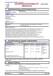 SICHERHEITSDATENBLATT AMERCOR 8730 Stoff ... - Roshard