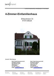4-Zimmer-Einfamilienhaus - Bank Thalwil