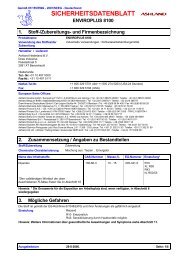 SICHERHEITSDATENBLATT ENVIROPLUS 8100 Stoff ... - Roshard