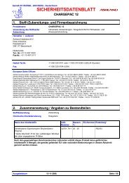 1. SICHERHEITSDATENBLATT CHARGEPAC 12 Stoff ... - Roshard