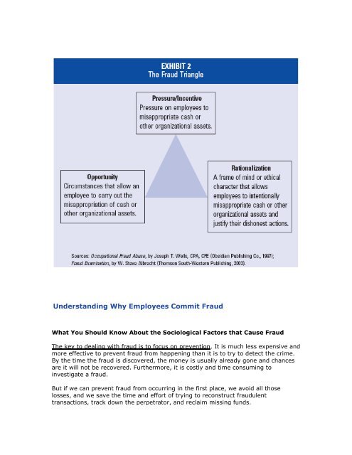 Understanding Why Employees Commit Fraud - fis.ncsu.edu