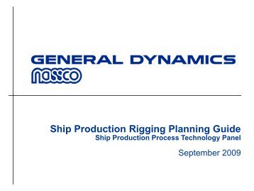 Ship Production Rigging Planning Guide - NSRP