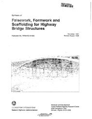 Falsework, Formwork and Scaffolding for Highway Bridge Structures