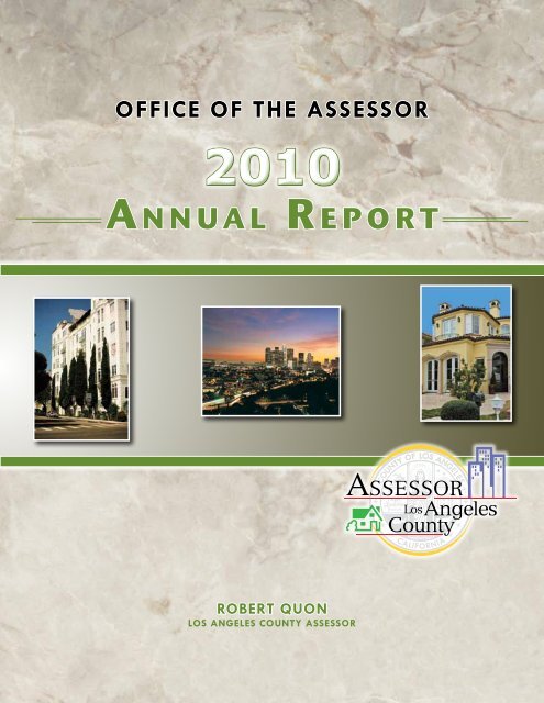 2010 Annual Report - Los Angeles County Assessor