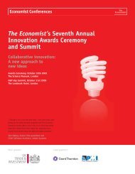 The Economist's Seventh Annual Innovation Awards Ceremony and ...