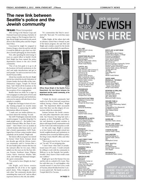 November 2, 2012 - The Jewish Transcript