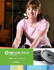 Servus Place 2008 Year End Report - City of St. Albert