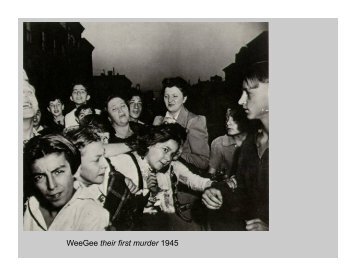 WeeGee their first murder 1945