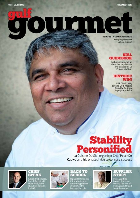 Stability Personified - The Emirates Culinary Guild