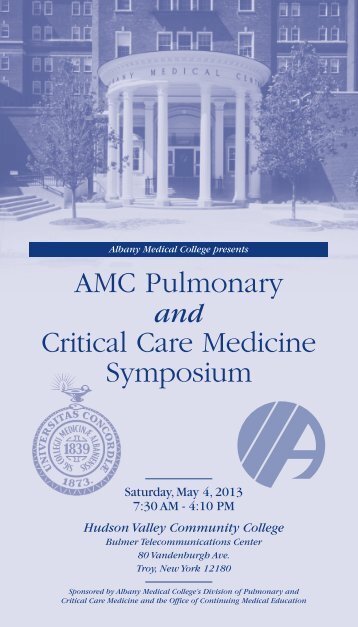 AMC Pulmonary Critical Care Medicine Symposium