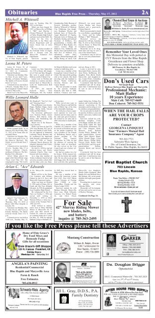 eFreePress 05.17.12.pdf - Blue Rapids Free Press