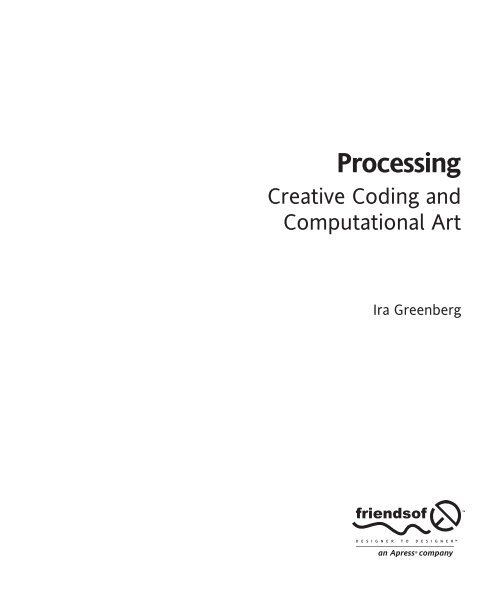 Processing: Creative Coding and Computational Art