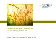 Supporting Healthy Communities - Providence - Providence Health ...